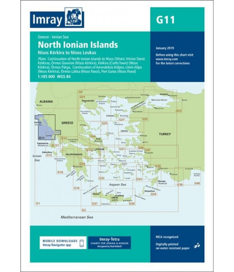 Mapa IMRAY G11 - Jońskie Północ, Korfu