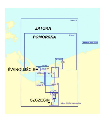 Mapy Zatoka Pomorska i Zalew Szczeciński - Atlas 1030