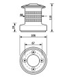 Kabestan aluminiowy K4