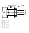 Przejście burtowe nierdzewne 3/4" Przejście burtowe nierdzewne 3/4"