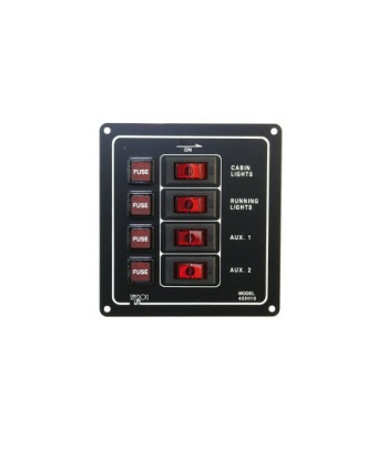 Tablica rozdzielcza 4 obwodowa 12V
