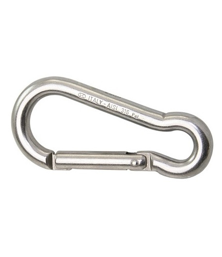 Karabińczyk nierdzewny 13x160mm 